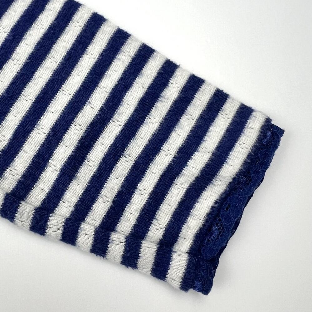 Boden Blue Striped Pointelle Shirt - Picture 5 of 6